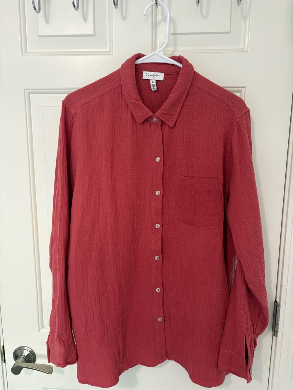 Women's Gauze Button Down Size Large